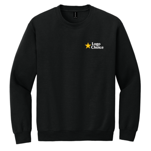 18000-black Gildan Heavy Blend Crewneck