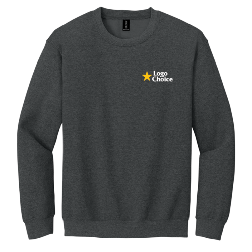 18000-fancharcoalheather Gildan Heavy Blend Crewneck
