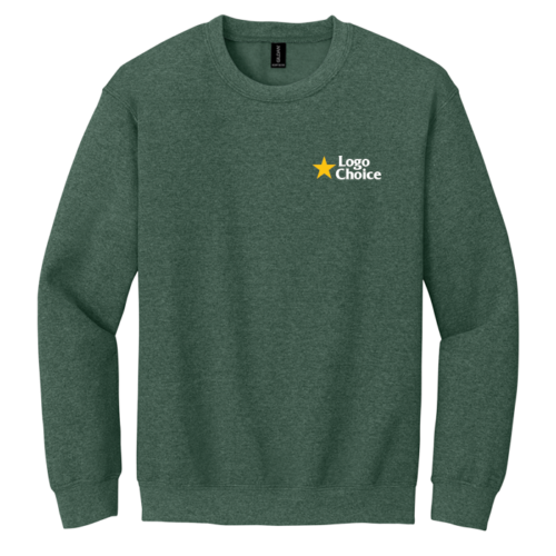 18000-heatherdarkgreen Gildan Heavy Blend Crewneck