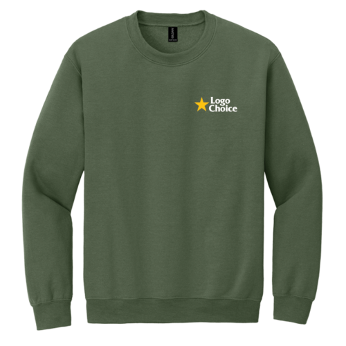 18000-militarygreen Gildan Heavy Blend Crewneck