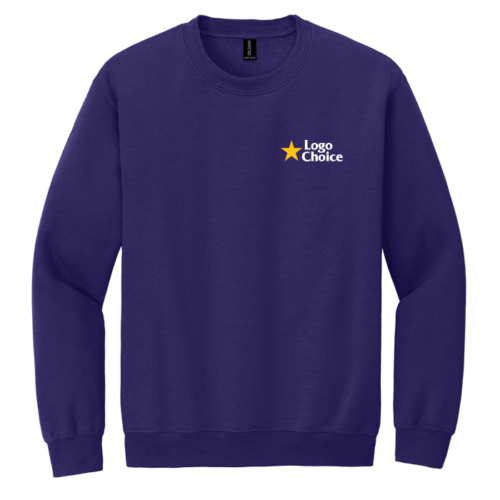 18000-purple Gildan Heavy Blend Crewneck