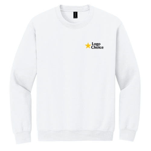 18000-white Gildan Heavy Blend Crewneck