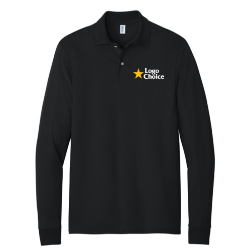 437LS-black Jerzees Dri-Power Long Sleeve Sport Shirt