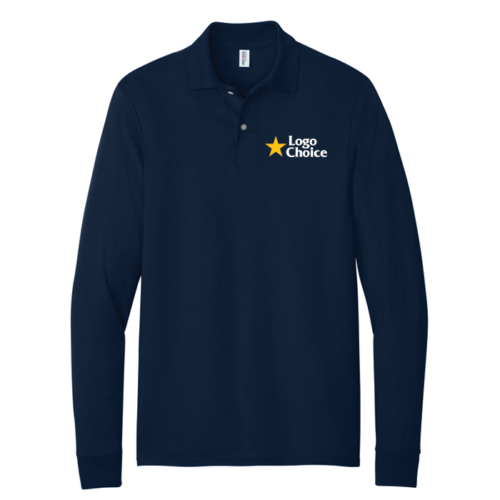437LS-jnavy Jerzees Dri-Power Long Sleeve Sport Shirt