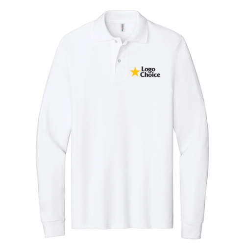 437LS-white Jerzees Dri-Power Long Sleeve Sport Shirt