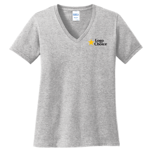 Port & Co Women's Core Cotton V-Neck Tee