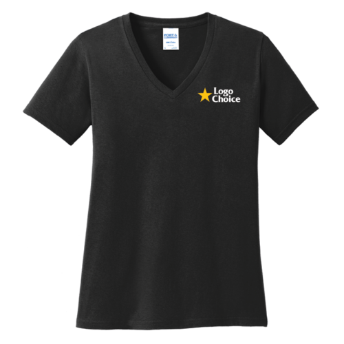 Port & Co Women's Core Cotton V-Neck Tee