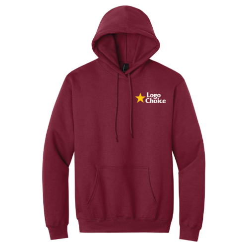 PC90H-cardinal Port & Co Essential Fleece Pullover Hooded Sweatshirt