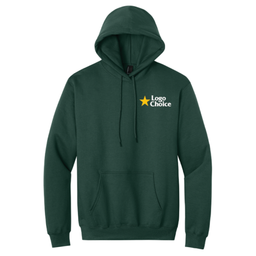 PC90H-darkgreen Port & Co Essential Fleece Pullover Hooded Sweatshirt