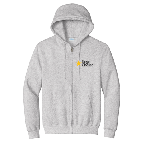 Port & Co Essential Fleece Full-Zip Hooded Sweatshirt