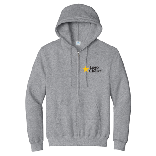 Port & Co Essential Fleece Full-Zip Hooded Sweatshirt
