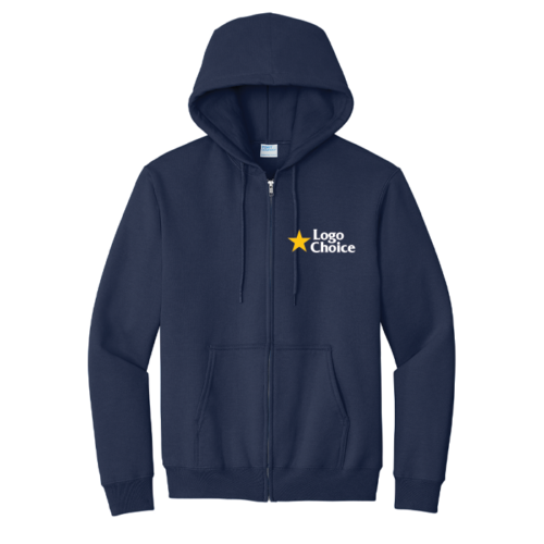 Port & Co Essential Fleece Full-Zip Hooded Sweatshirt
