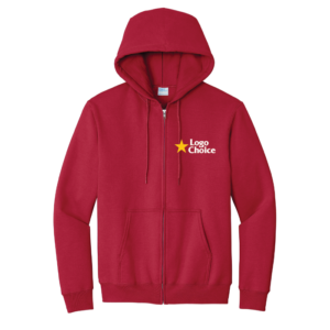 Port & Co Essential Fleece Full-Zip Hooded Sweatshirt
