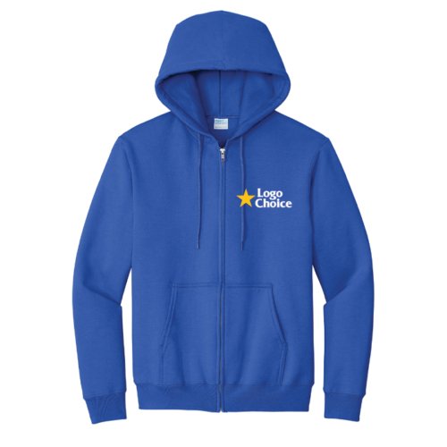 Port & Co Essential Fleece Full-Zip Hooded Sweatshirt