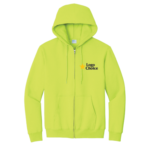 Port & Co Essential Fleece Full-Zip Hooded Sweatshirt