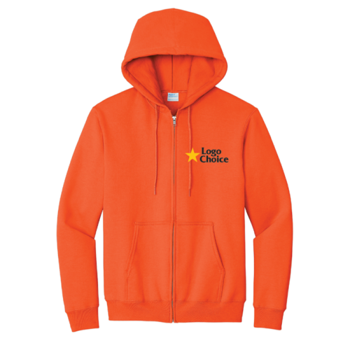 Port & Co Essential Fleece Full-Zip Hooded Sweatshirt